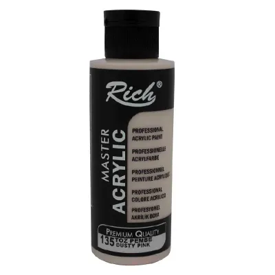 RICH AKRİLİK BOYA 135 TOZ PEMBE 120 cc (Best)