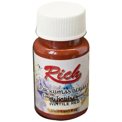 RICH AKRİLİK KUMAŞ BOYASI 03464 KİREMİT 50 cc. (Best)
