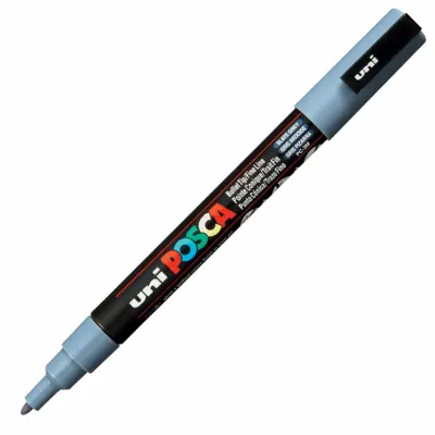 UNİ-BALL PC-3M POSCA SU BAZLI MARKER KURŞ.GRİ 0.9 (Best)