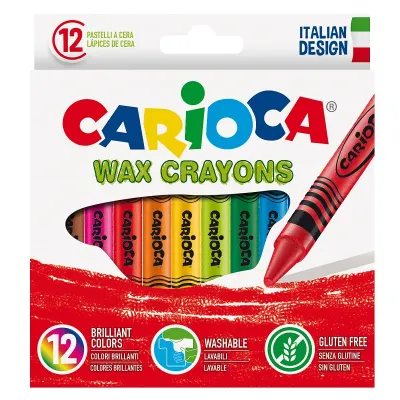 CARIOCA 12 RENK WAX PASTEL BOYA 42365 (Best)
