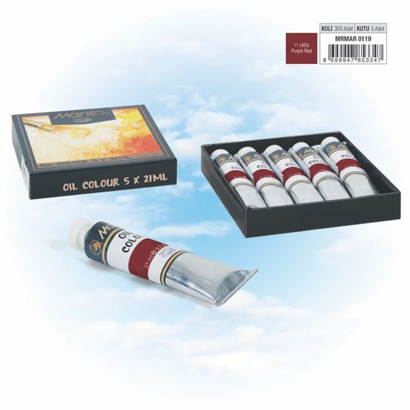 MARIES YAĞLI BOYA 21 ML E75-11*403 PURPLE RED