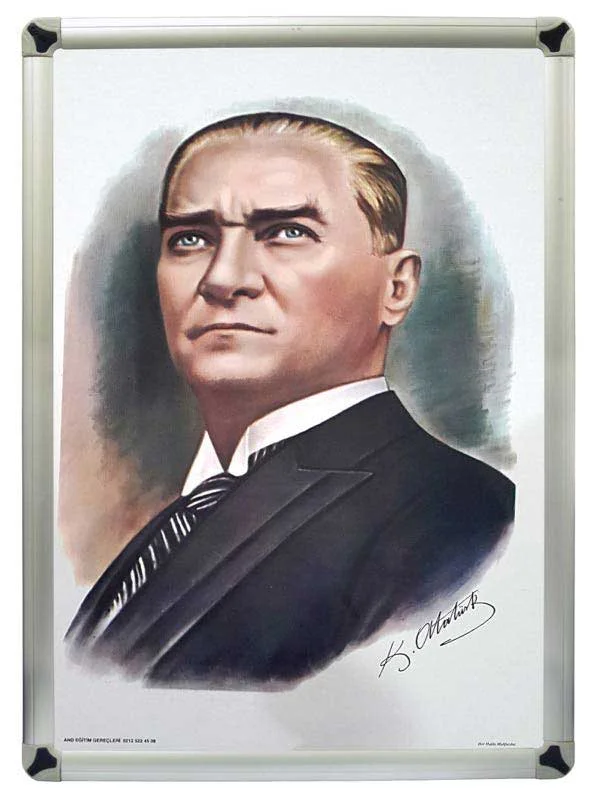 AKYAZI ATATÜRK METAL ÇERÇEVE 35X50 0248