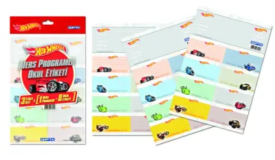 GIPTA OKUL ETİKETİ HOTWELS DERS PROGRAMLI 16x24 20 YP. 5411