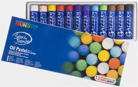 MUNGYO PASTEL BOYA GALLERY JUMBO YUVARLAK YAĞLI 12 Lİ MOPSJ-12