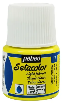 PEBEO KUMAŞ BOYASI SETACOLOR TRANSPARENT 45 ML 329*17 JAUNE CITRON