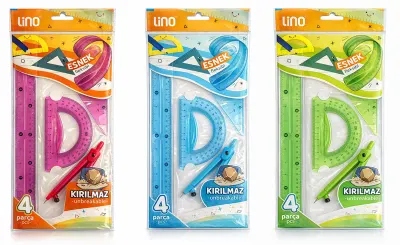 LİNO LC-002 ÇİZİM SETİ PERGELLİ FLEXIBLE 4'LÜ (Best)