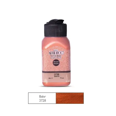 ARTDECO METALİK AKRİLİK BOYA BAKIR 75 ML 3728 (Best)