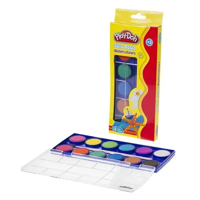 PLAY-DOH 12 RENK SULU BOYA BÜYÜK BOY SU003 (Best)
