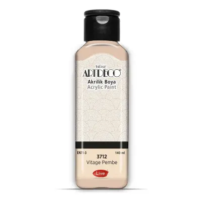 ARTDECO AKRİLİK BOYA 140 ML VİNTAGE PEMBE 070R-3712 (Best)