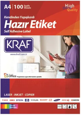 KRAF LASER ETİKET KF-2736 70 X 36 MM