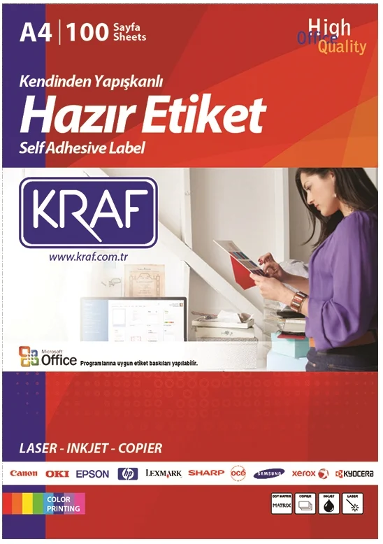 KRAF LASER ETİKET ÖZEL EBAT