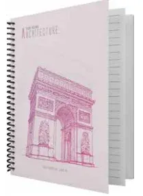 DİLMAN DEFTER ARCHITECTURE SPİRALLİ SERT KAPAK A4 120 YP KARELİ 2143