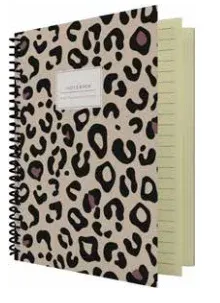 DİLMAN DEFTER LEOPAR SERİSİ KİTAP KAĞIDI DİKİŞLİ SERT KAPAK 16x22 80 YP ÇİZGİLİ 6434