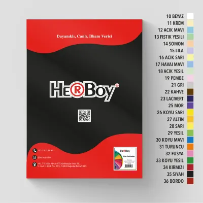 HERBOY FON KARTONU  35X50 160GR NO:35 SİYAH HRB-3076