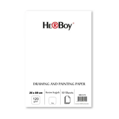 HERBOY RESİM KAĞIDI 35X50CM.120GR.10.LU PŞT. HRB-3179