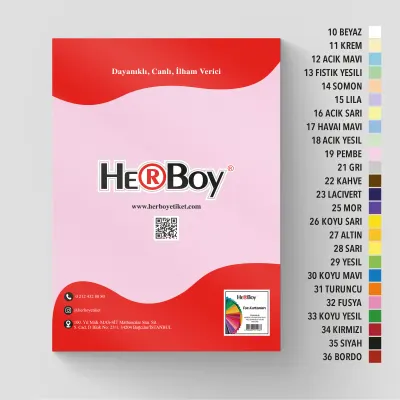 HERBOY FON KARTONU  35X50 160GR NO:19 PEMBE HRB-3060