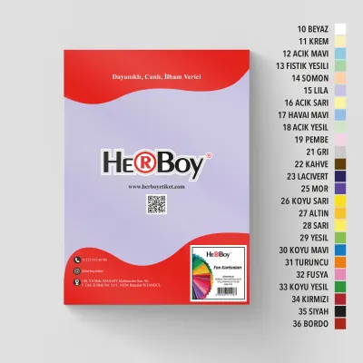 HERBOY FON KARTONU A4 160GR NO:15 LİLA HRB-3002