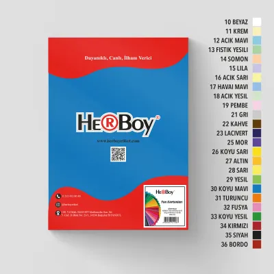 HERBOY FON KARTONU A4 160GR NO:30 KOYU MAVİ HRB-3017