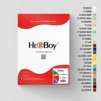 HERBOY FON KARTONU A4 160GR NO:10 BEYAZ HRB-2997
