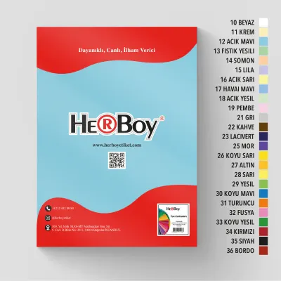 HERBOY FON KARTONU  35X50 160GR NO:12 AÇIK MAVİ HRB-3053