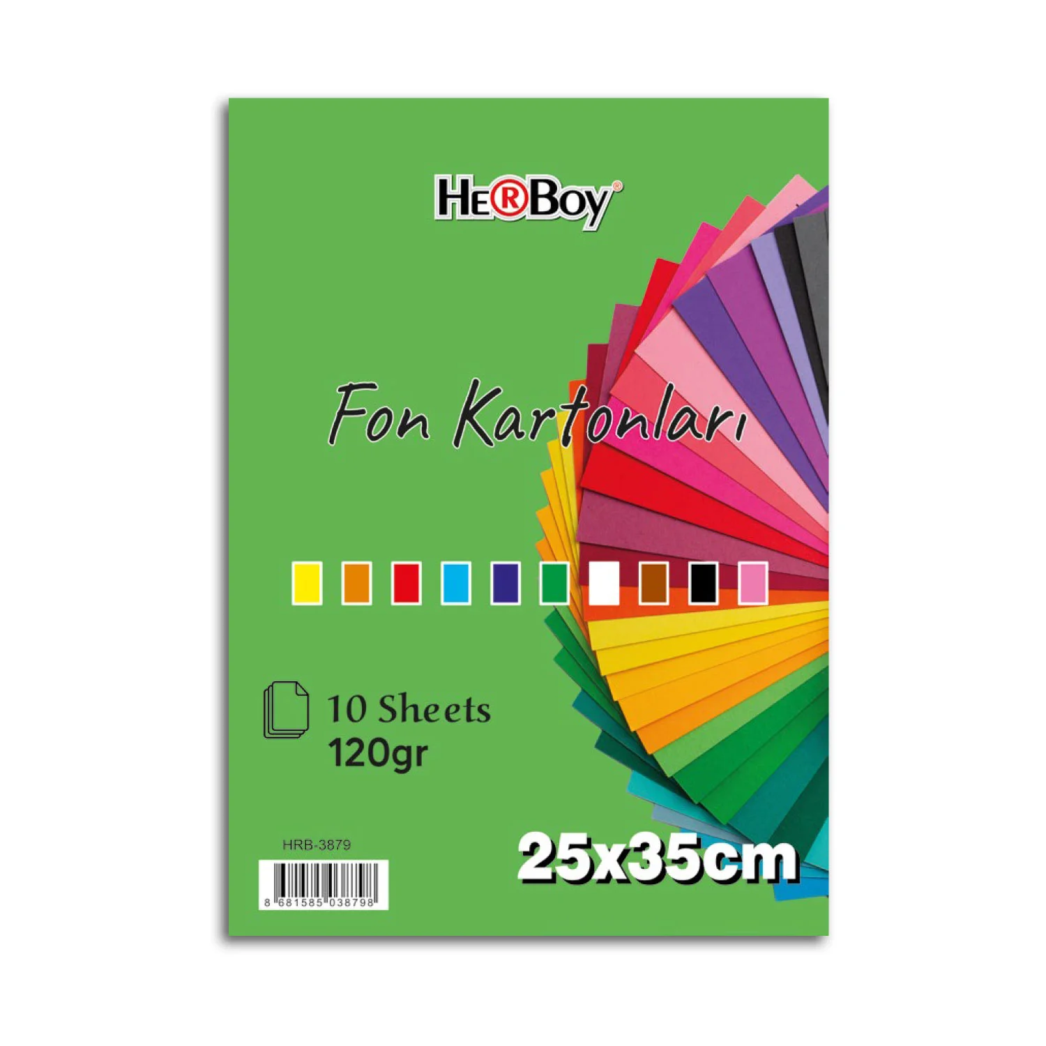 HERBOY FON KARTONU 25X35 CM 10'LU DOSYALI  HRB-6680
