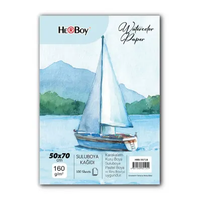HERBOY SULU BOYA KAĞIDI 50X70CM 160GR 100'LÜ HRB-39718