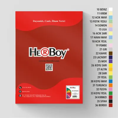 HERBOY FON KARTONU  35X50 160GR NO:36 BORDO  HRB-3077