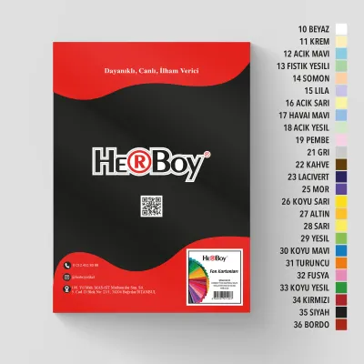 HERBOY FON KARTONU 25X35 160GR NO:35 SİYAH HRB-3745