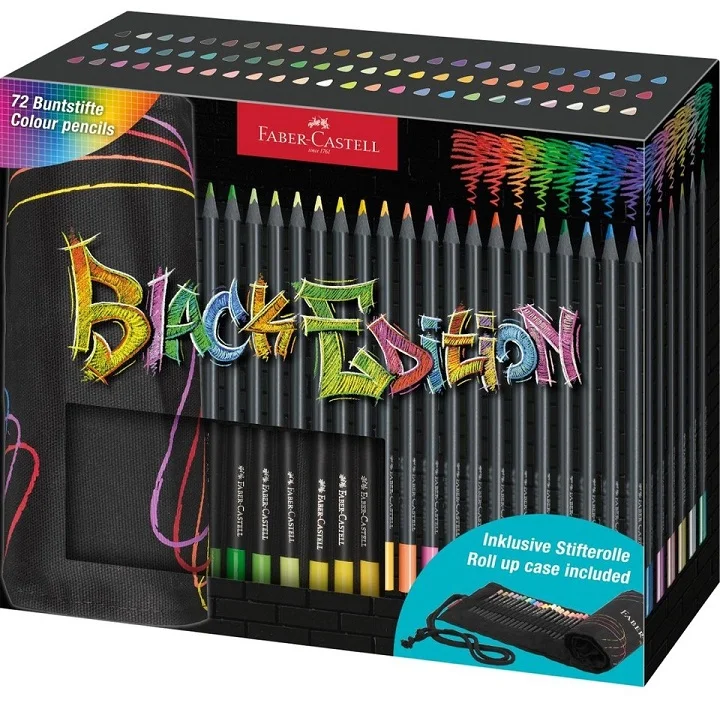 FABER KURU BOYA BLACK EDİTİON RULO 72 Lİ 116418
