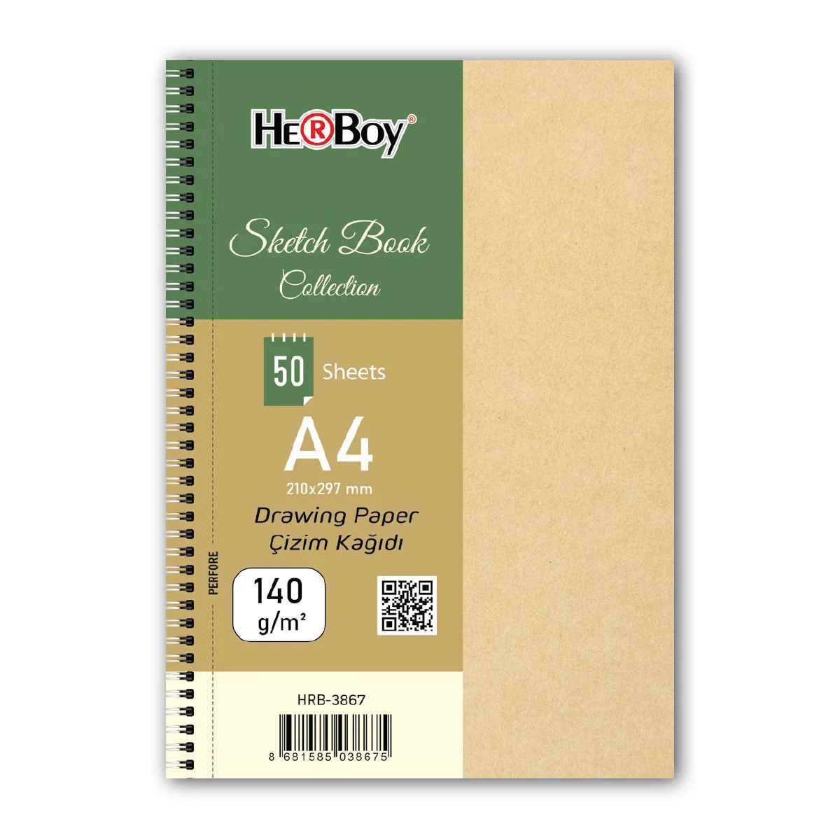 HERBOY A4 140GR 50 YPR SKETCHBOOK COLLECTION   HRB-3867