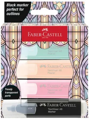 FABER FOSFORLU KALEM GLASSY PASTEL 4 LÜ SET 10 LU STAND 254694