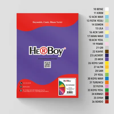 HERBOY FON KARTONU.25X35 NO:25 MOR HRB-3735 HRB-3735