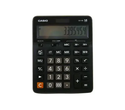CASIO GX-14 B/S MASA ÜSTÜ HESAP MAKİNASI 14 HANE