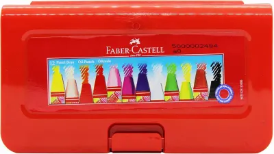 FABER PASTEL BOYA PLASTİK KUTU 12 Lİ 125112