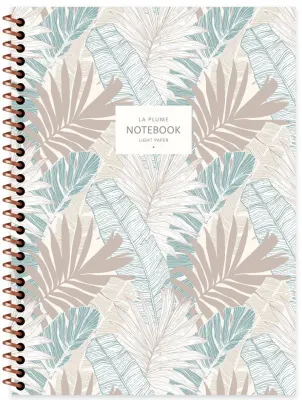 KESKİN DEFTER LA PLUME LEAVES 16,5x22,5 SPİRALLİ KARTON KAPAK 80 YP. ÇİZGİLİ 385241