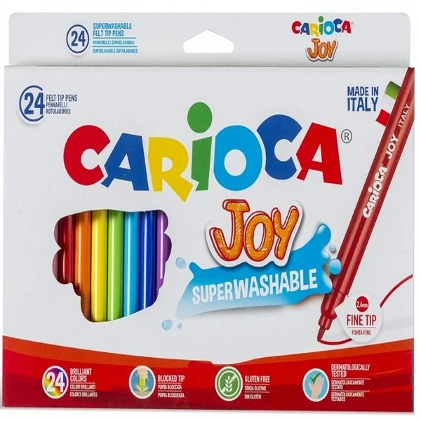 CARIOCA KEÇELİ BOYA JUMBO YIKANABİLİR JOY 24 LÜ 40615
