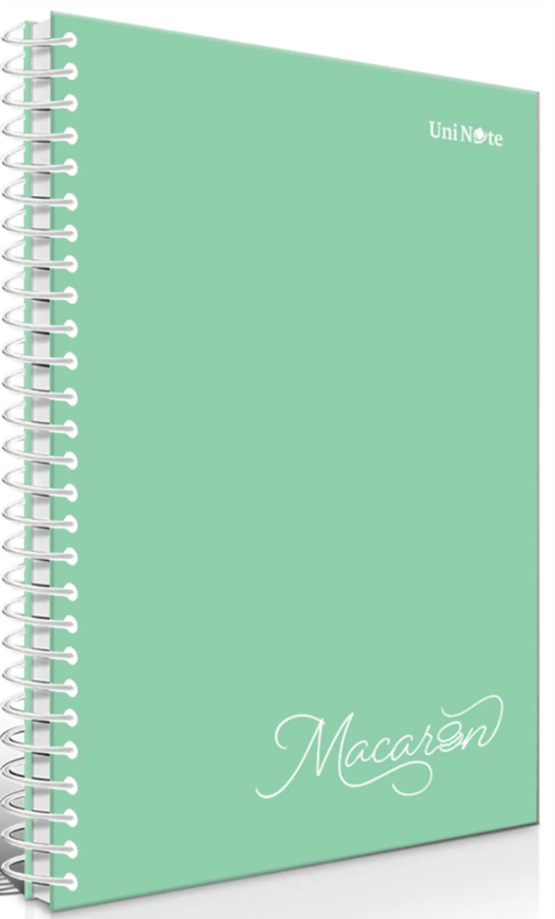 ÇINAR DEFTER 17x24 PASTEL SPİRALLİ SERT KAPAK 120 YP. DÜZ 55173