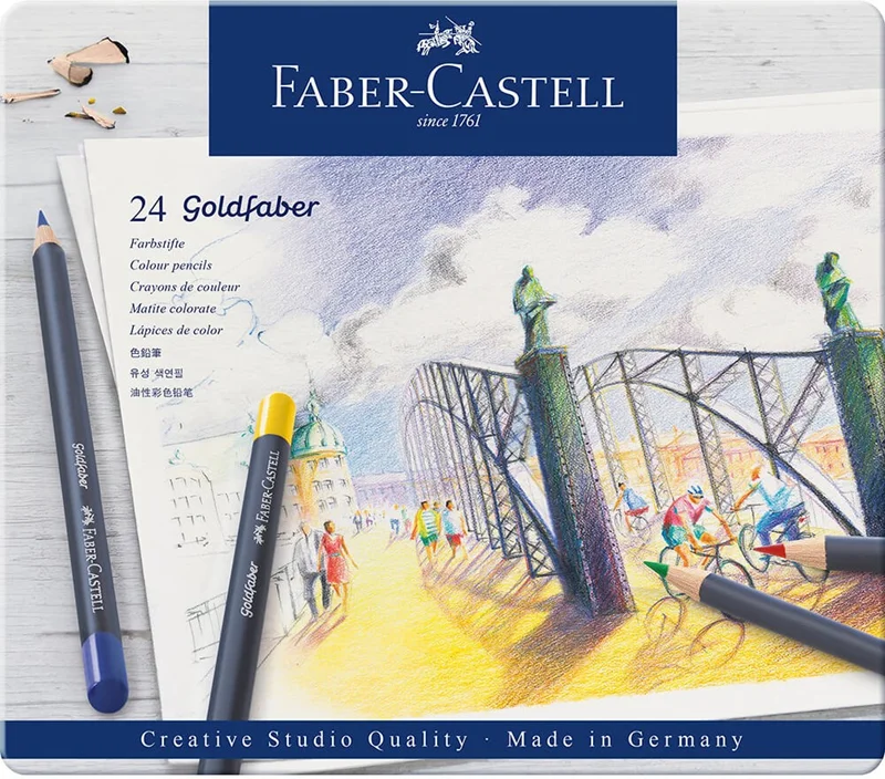 FABER GOLDFABER KURU BOYA KALEMİ 24 LÜ 114724