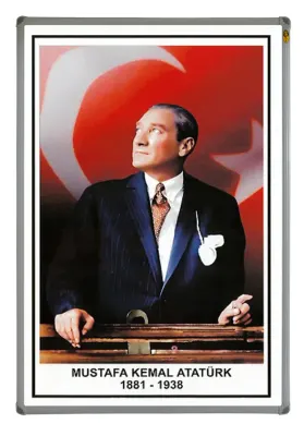 PANDA EĞİTİM ATATÜRK PORTRESİ ALÜMİNYUM ÇERÇEVE 35X50 PAN 411