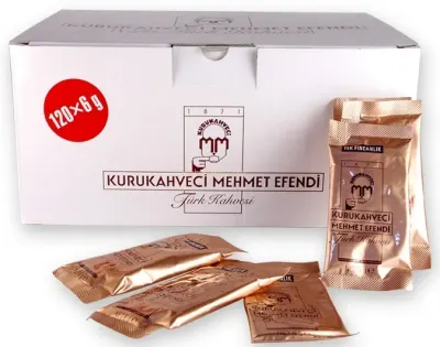 MEHMET EFENDİ TÜRK KAHVESİ 6g x 120 ADET TEK FİNCANLIK