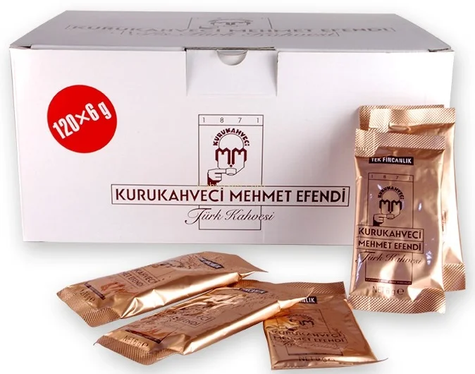 MEHMET EFENDİ TÜRK KAHVESİ 6g x 120 ADET TEK FİNCANLIK
