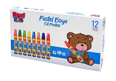 KRAF KIDS PASTEL BOYA 12 LI KK515