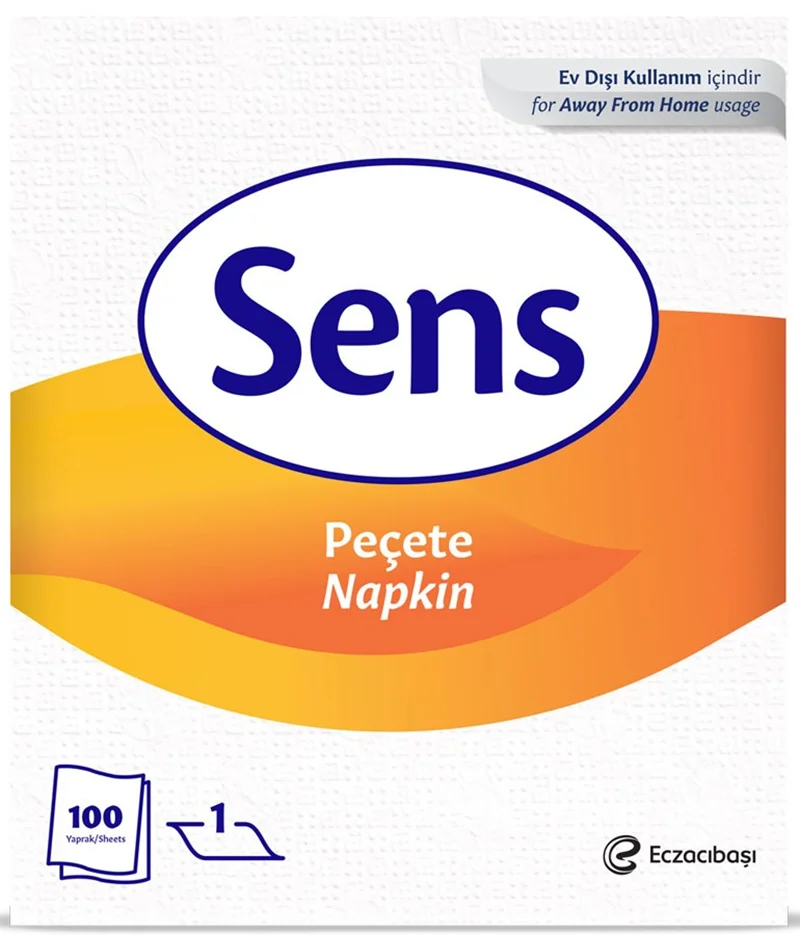 SENS PEÇETE 22x26,5 Cm.100 LÜ 3,17 KG (KOLİ=100 LÜ x 32 PK) 7903326