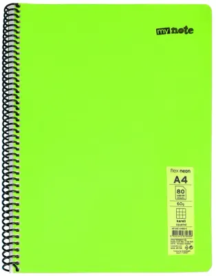 MYNOTE DEFTER FLEX NEO PP KAPAK SPİRALLİ A4 72 YP ÇİZGİLİ MFXNE-A472-Ç