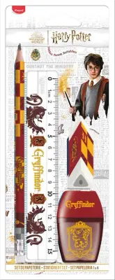 MAPED HARRY POTTER KIRTASİYE SETİ 4 PARÇA- GRYFFINDOR 981880 (Best)