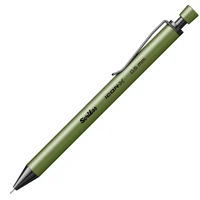 SCRIKSS OFFICE VERSATİL KALEM ICON-X METAL 0.5 YEŞİL