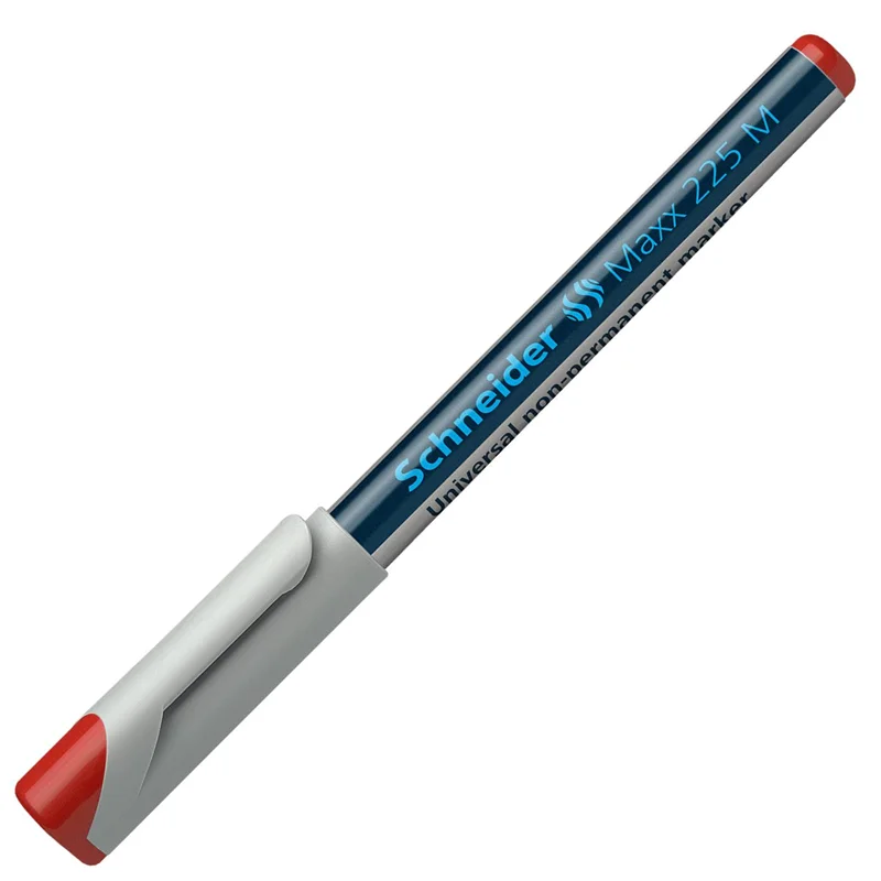 SCHNEIDER ASETAT KALEMİ MAXX 225 M SİLİNEBİLİR 1.0 KIRMIZI SCP09