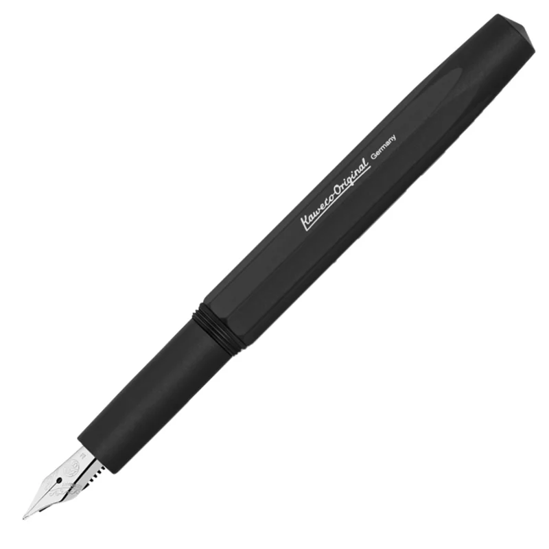 KAWECO DOLMA KALEM AL SPORT ORIGINAL 060 SİYAH KROM BB UÇ 10002204