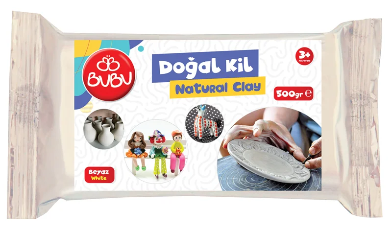 BU-BU DOĞAL KİL BEYAZ 500 GR. BUBU-DK0003