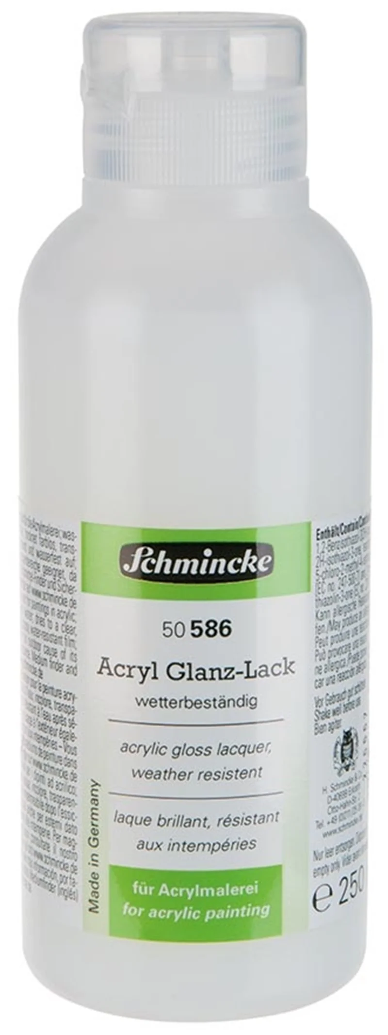 SCHMİNCKE MEDİUM 586 GLOSS LACQUER PARLAK LAKE VERNİK 250 ML 50586027